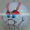 customize cartoon face cheap inflatable baseball for advertising, kids inflatable beach ball