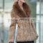 Double Face Fur Coat Leather Jacket Pattern Natural Winter Fur Coat for Women Fashion