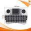 for Android Pad TV, Xbox, PS3, HTPC/IPTV, Mini 2.4GHz Wireless Touchpad Keyboard