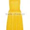 Woman clothing fashion sleeveless zig-zag knitted jersey summer casual midi dress