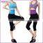 Seamless Basic Plain Solid Tight Athletic Crop Pants Legging High-Waist Stretch Pant