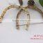 Custom size half round purse handle real bamboo bag handle