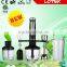 colorful LED light shining stainless steel hand blender