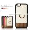 Ring Holder Stand Leather Case Cover for iPhone 6/6s, Leather Skin Case Cover for iPhone 6/6s