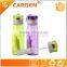 OEM logo 530ml plastic straw carbon alkaline water bottle