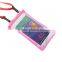 Fashion Smart PVC Waterproof phone pouch with Neck Strap and gasbag
