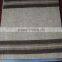 Simple curtain design hotel stripe yarn dyed chenille curtain fabric for bedroom