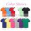 Custom Short Sleeve Blank Plain Colorful 100% Cotton T Shirt