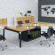 knock-down price rectangle aluminum alloy frame conference desk,meeting table