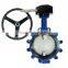 BS4504 PN10 / PN16 Flanged Cast Iron Lug Wafer Butterfly Valve