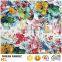digital printing t shirts fabrics flower printing MOQ 1 meter for digital printing sweater
