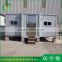 Modified container house with a truck movable prefabricated container with wheels