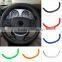 Car interior decoration plastic chrome steering wheel cover trim for bmw