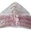 HH brand pure color stain padded hangers with cotton edge piping whole sale 3ps set or 5ps set