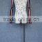 male upper body dress form with wooden arms & diferent base