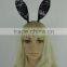 Costume lace black rabbit ears women headbands hair accessory for party