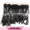 Deep curly hair remy lace front closure with baby hair, 13x2 lace closure