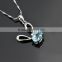 Wholesale topaz jewelry with high quality,mystic blue topaz pendant hot sale
