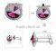 Purple Crystal metal cufflinks customized wedding accesories cuff link for man