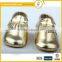gold shoes fashion Bright PU leather baby leather shoes