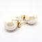 Fashionable Stainless Steel Gold Pearl Jewelry Set for Women