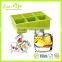 6 big square silicone ice cube tray mold for whisky & beer