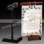 tabletop mini chalkboard /wooden menu holders for restaurants