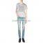 Biker Jeans Blue Denim jeans pantalon (LOTK073)