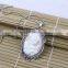 fashion jewelry necklace steampunk necklace pink beauty silhouette silver cameo pendant 2015 new party dress made in China yiwu