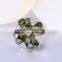 High quality cloth brooch for sale,big flower colorful cz brooch cheap price