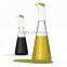 2 Pcs Controlled Flow Glass Olive Oil Vinegar Glass Cruet