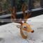 unstuffed plush animal deer head unique wholesale home decor made in china