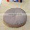 Wholesale living room home office bed furniture soft linen round linen seat sofa pouffe cushion