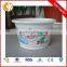 Milky white mini disposable plastic dessert cup with cover