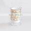 4pcs stackable ceramic bowl with iron rack & decal printing,cups