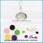 Alibaba Hot Selling Fashion Stainless Steel Aromatherapy Diffuser Pendant Perfume Locket Necklace with Cotton Pad