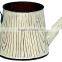 Metal wood grain Watering Can Flower Pot Planter Home Garden Decor