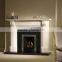 New product contemporary indoor home decorationstone white marble fireplace