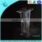 OEM Crystal clear podium pillar podium on square pillar for speach