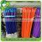 little black plastic cap wooden broom handle with flowers pvc coated