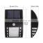 White 3 LED Solar Power PIR Motion Sensor Wall Light Outdoor Garden Fence Lamp