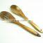 22036 High quality beech wood spoon slotted spoon