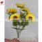 China manufacturer floral foam autumn yellow sunflower artificial flower