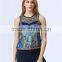 new design ladies heavy sequin embroideried embellishment beaded top