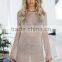 fashion shiny gold mesh dress long sleeve women sexy party night dress