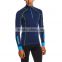 half zip men base layer compression sports shirts with flat lock stitching