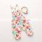 Colourful Chiffon Suspenders jumpsuit for baby girls siamese trousers with headband