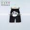 Wholesale top quality 100% cotton children wear panda summer kids garments