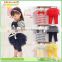 S80003T summer fashion striped bowknot T-shirts+ lace culottes , children clothing sets 2-5 years kids clothing sets