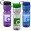 USA Made 28 oz Transparent Sports Bottle With Tethered Lid - BPA/BPS-free, FDA compliant and comes with your logo